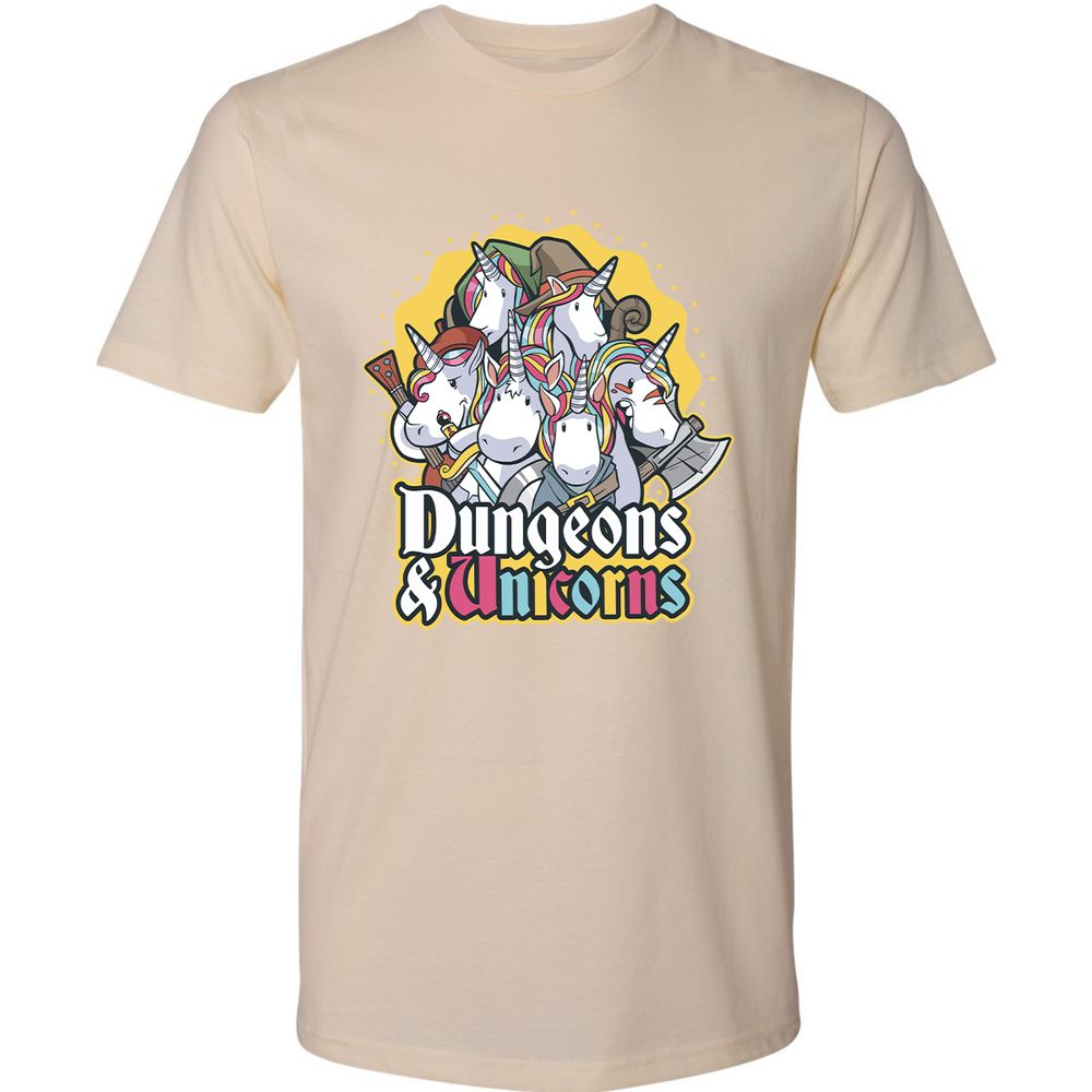 Dungeons And Unicorns Premium Unisex T-Shirt - Cream - 14