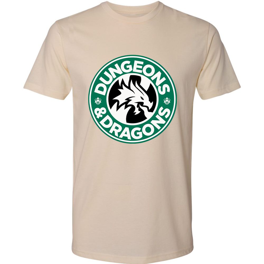 D&D Coffee Premium Unisex T-Shirt - Cream - 14