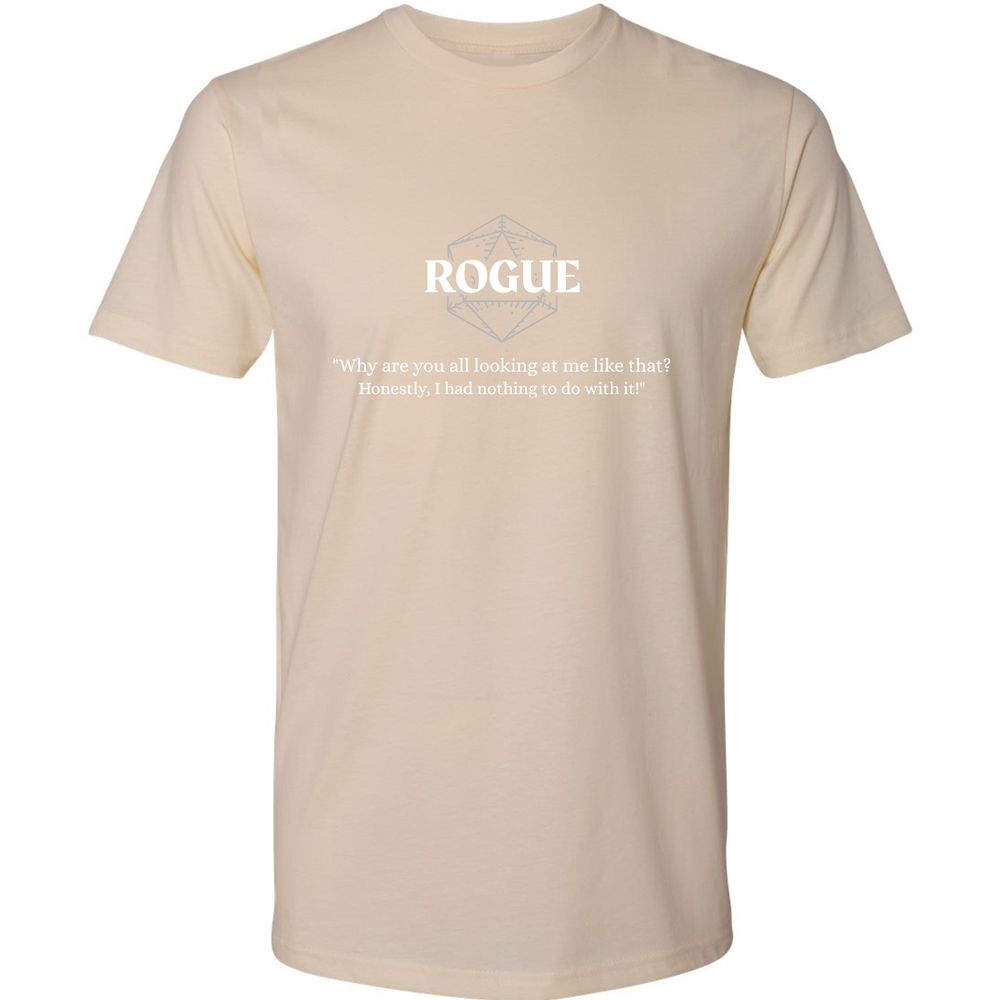 Rogue – Why Are You All Looking At Me Like That Premium Unisex T-Shirt - Cream - 14