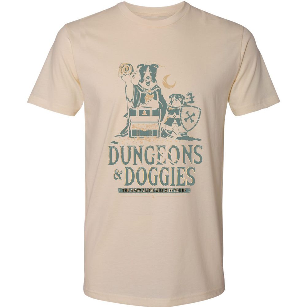 Dungeons & Doggies Premium Unisex T-Shirt - Cream - 14