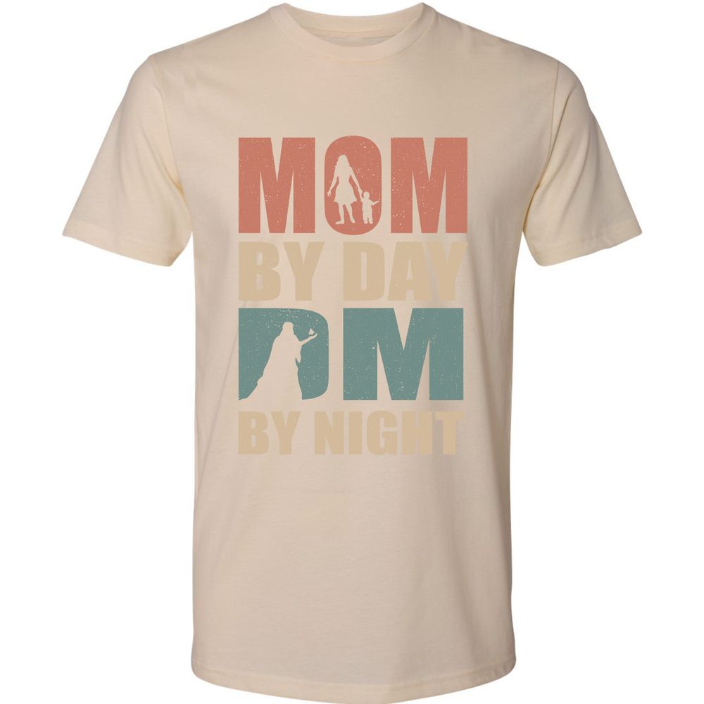 Mom By Day DM By Night Premium Unisex T-Shirt - Cream - 14