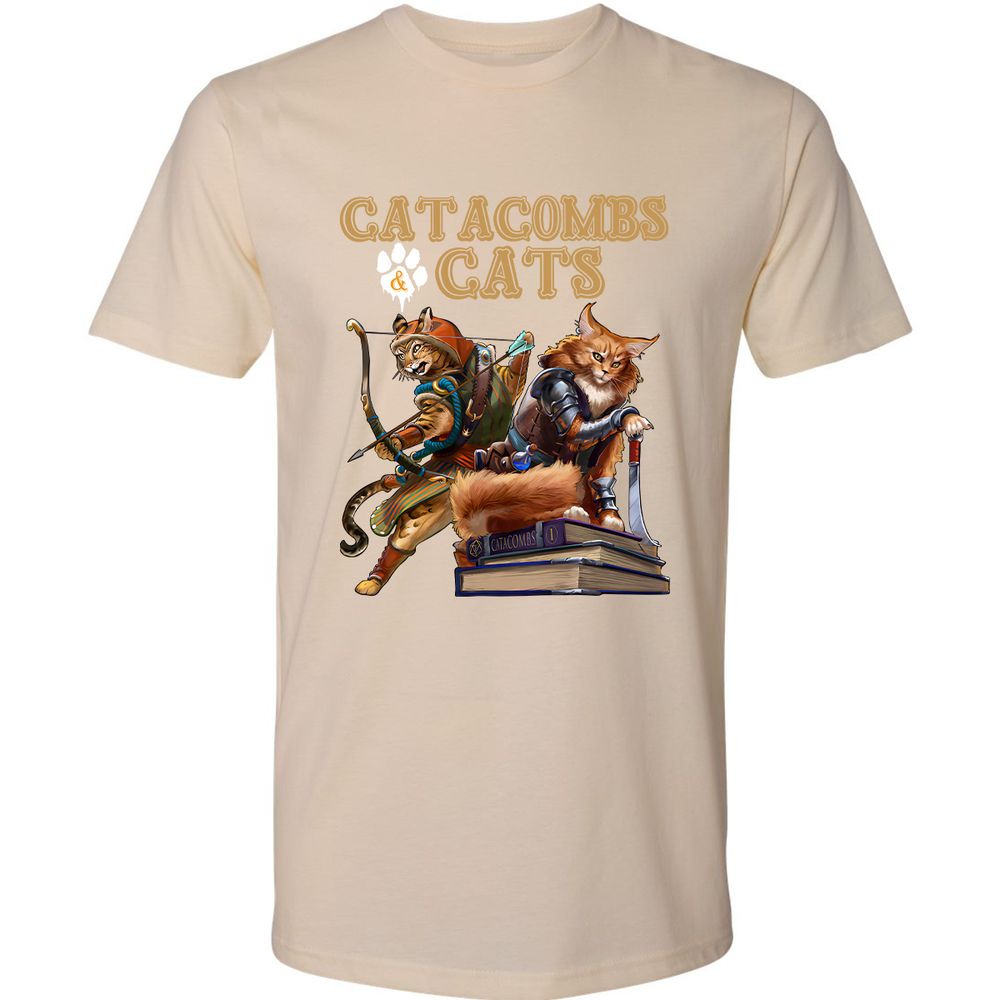 Catacombs & Cats Premium Unisex T-Shirt - Cream - 14