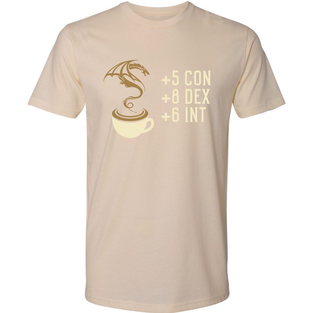 Coffee Dragon Premium Unisex T-Shirt - Cream - 14