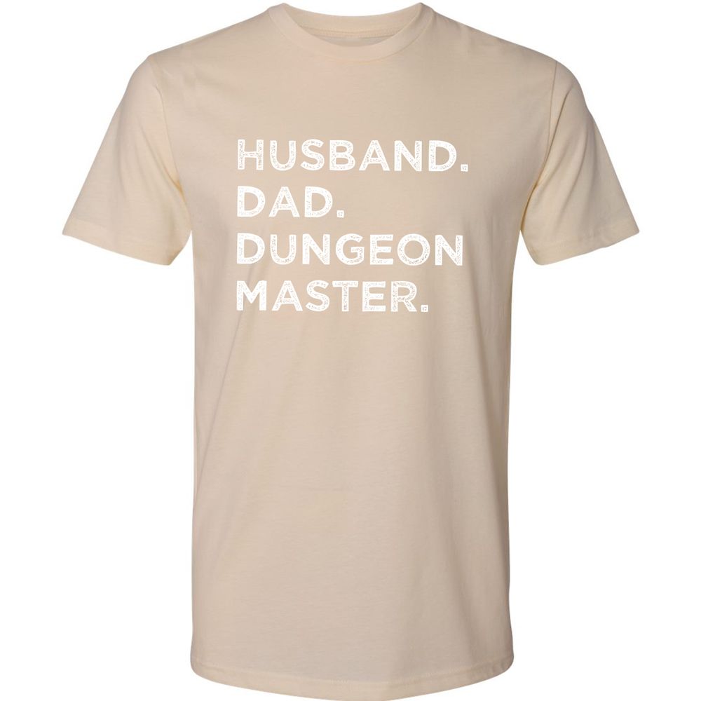 Husband Dad Dungeon Master Premium Unisex T-Shirt - Cream - 14