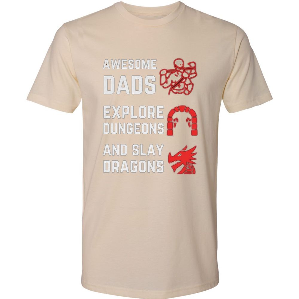 Awesome Dad Fathers Day Premium Unisex T-Shirt - Cream - 14