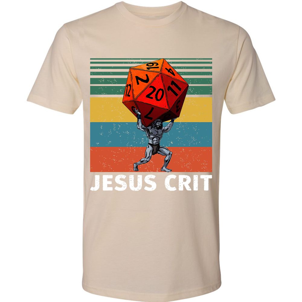 Jesus Crit Premium Unisex T-Shirt - Cream - 14