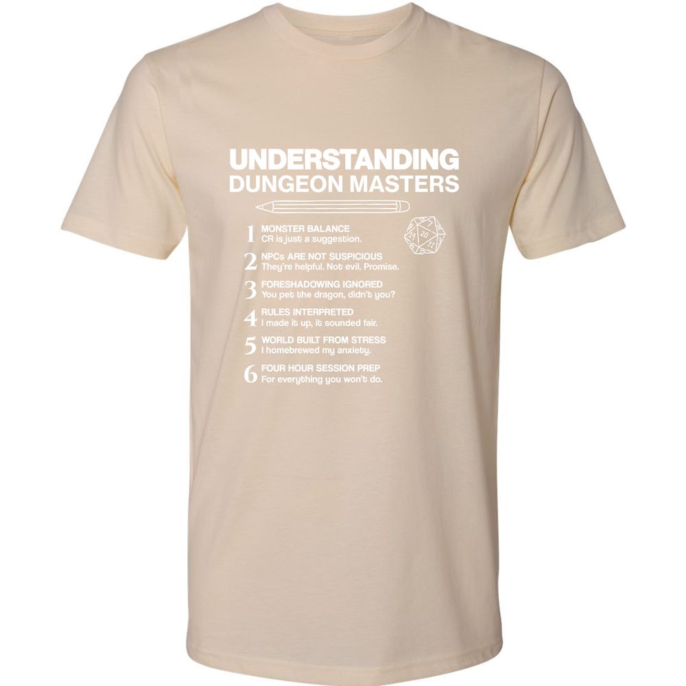 Understanding Dungeon Masters Premium Unisex T-Shirt - Cream - 14
