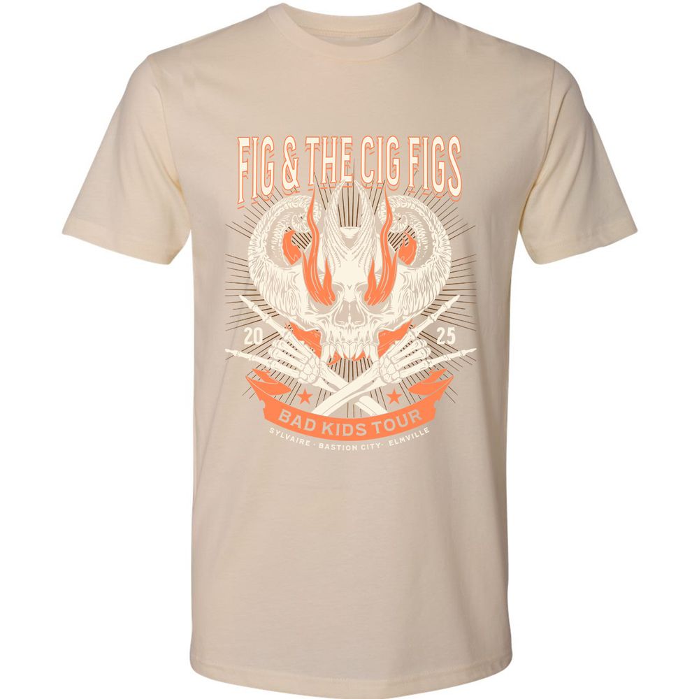 Fig and the Cig Figs, Dimension 20 Premium Unisex T-Shirt - Cream - 14