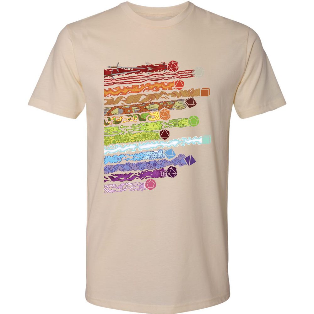 Damage Dices Premium Unisex T-Shirt - Cream - 14