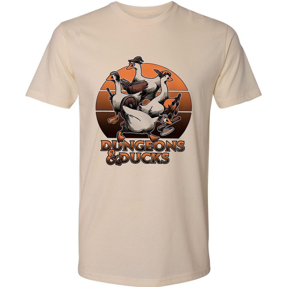 Dungeons And Ducks Premium Unisex T-Shirt - Cream - 14