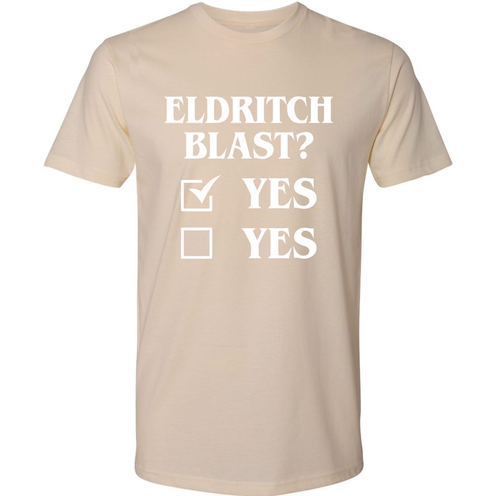 Eldritch Blast Yes Premium Unisex T-Shirt - Cream - 14