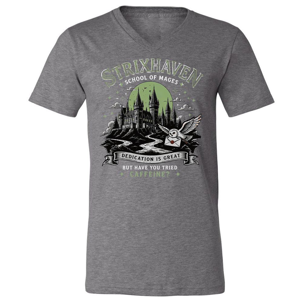 Strixhaven - School Of Mages Unisex V-Neck T-Shirt - Deep Heather - 14