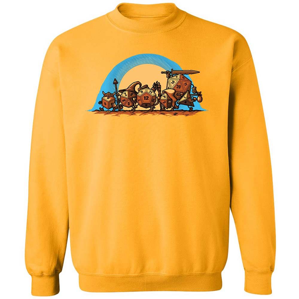 The Fellowship Of The Dice Classic Unisex Sweatshirt - Gold - 14