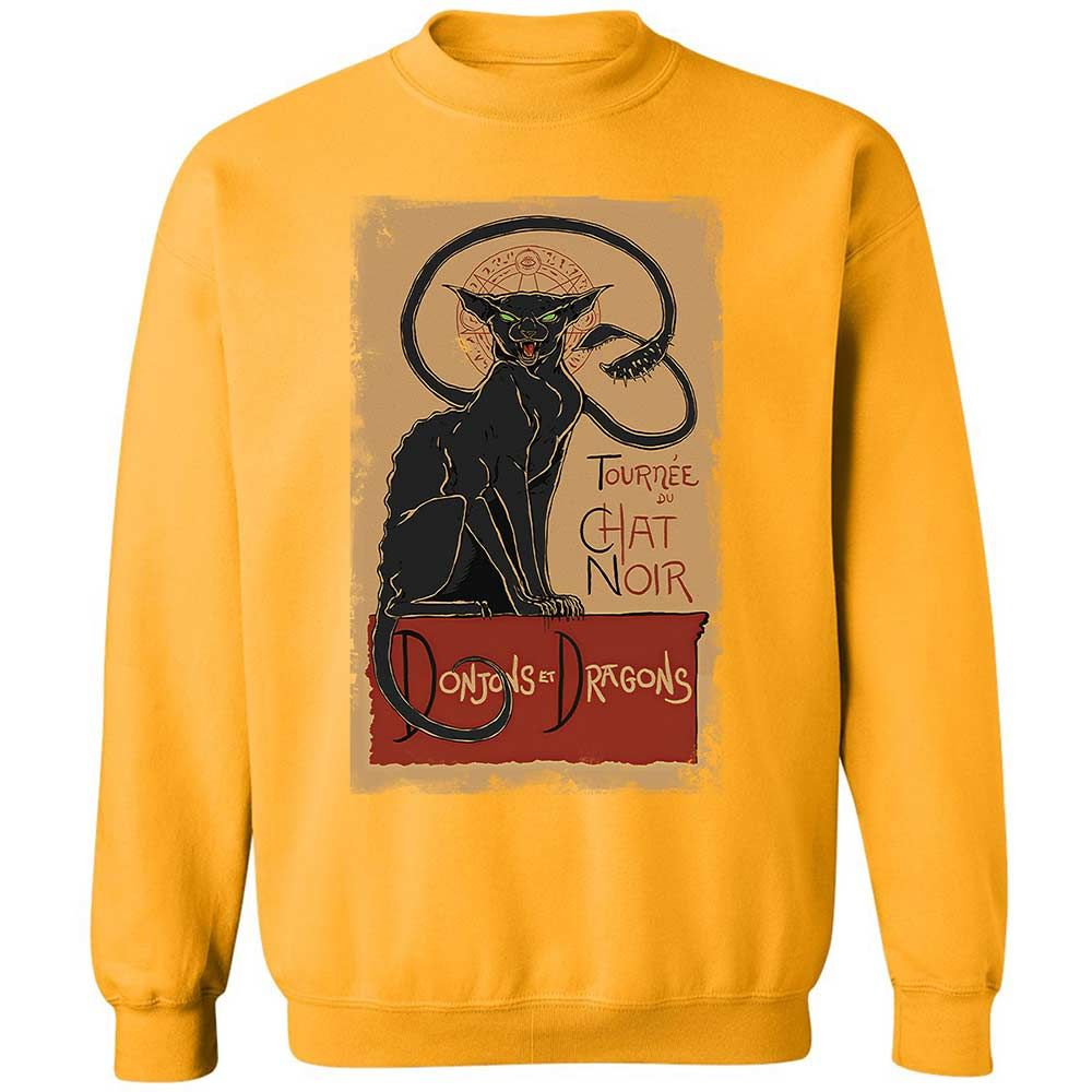 Tournee Du Chat Noir Classic Unisex Sweatshirt - Gold - 14