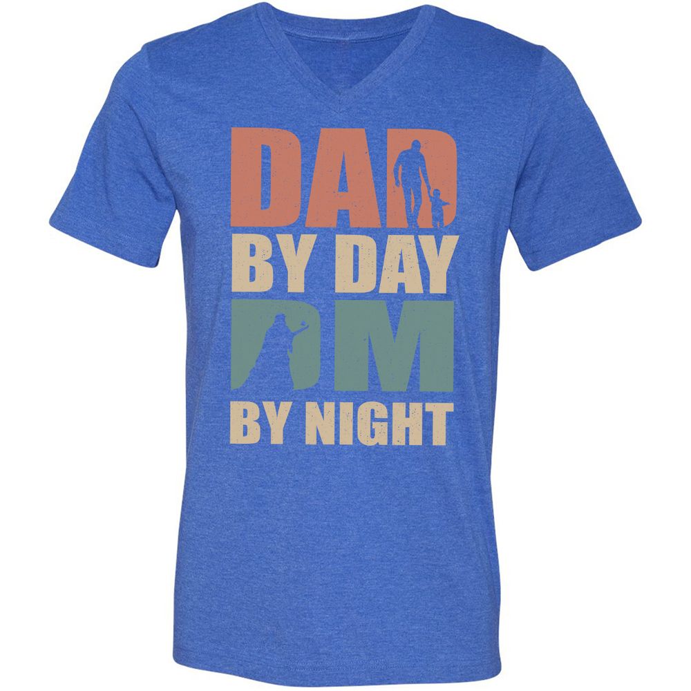 Dad By Day DM By Night - Heather True Royal - 14
