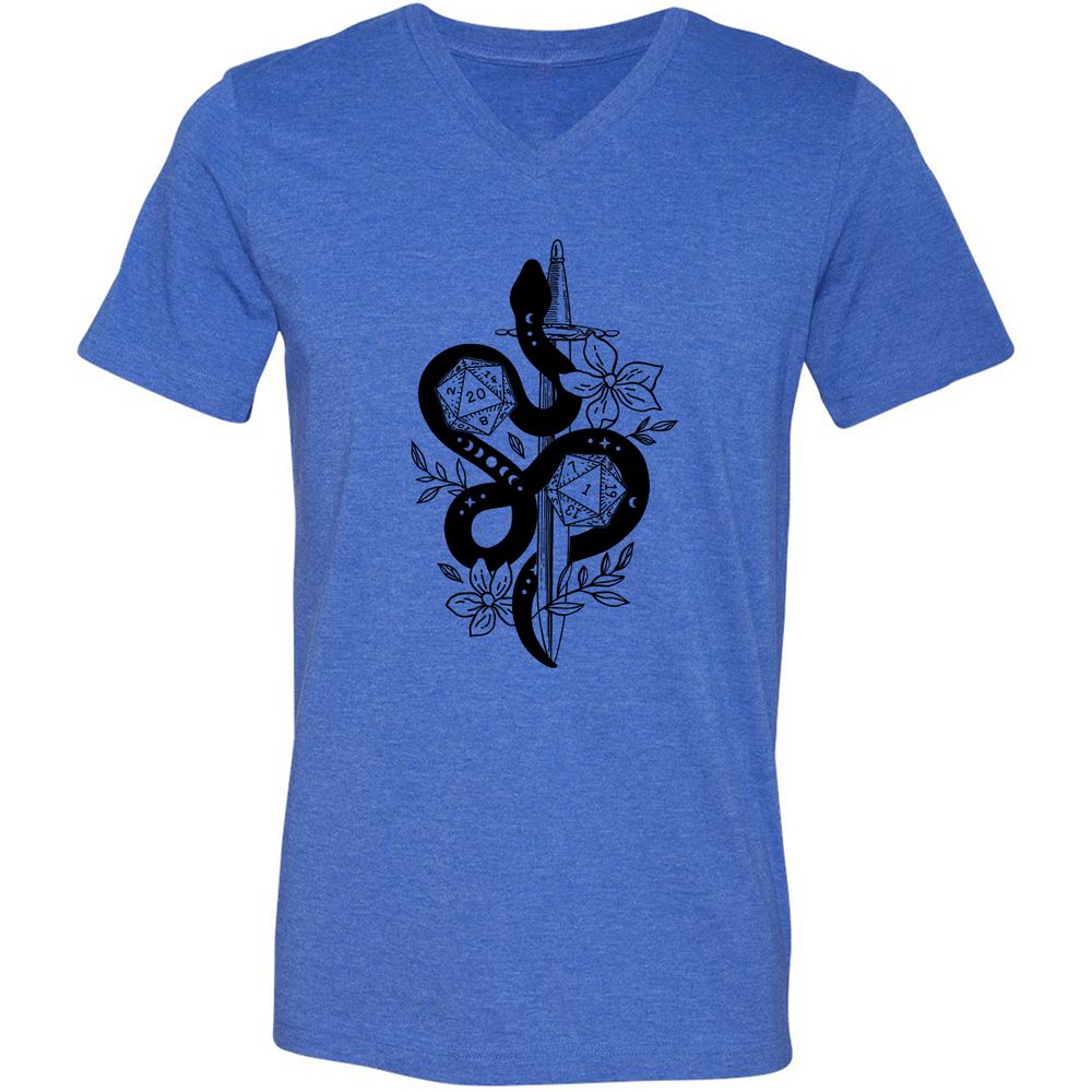 D20 Snake and Sword - Heather True Royal - 14