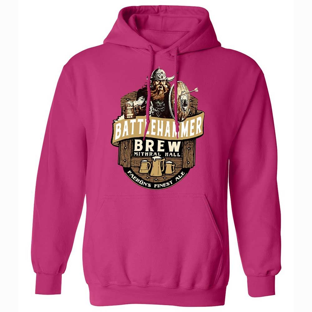 Battlehammer Brew Classic Unisex Hoodie - Heliconia - 14