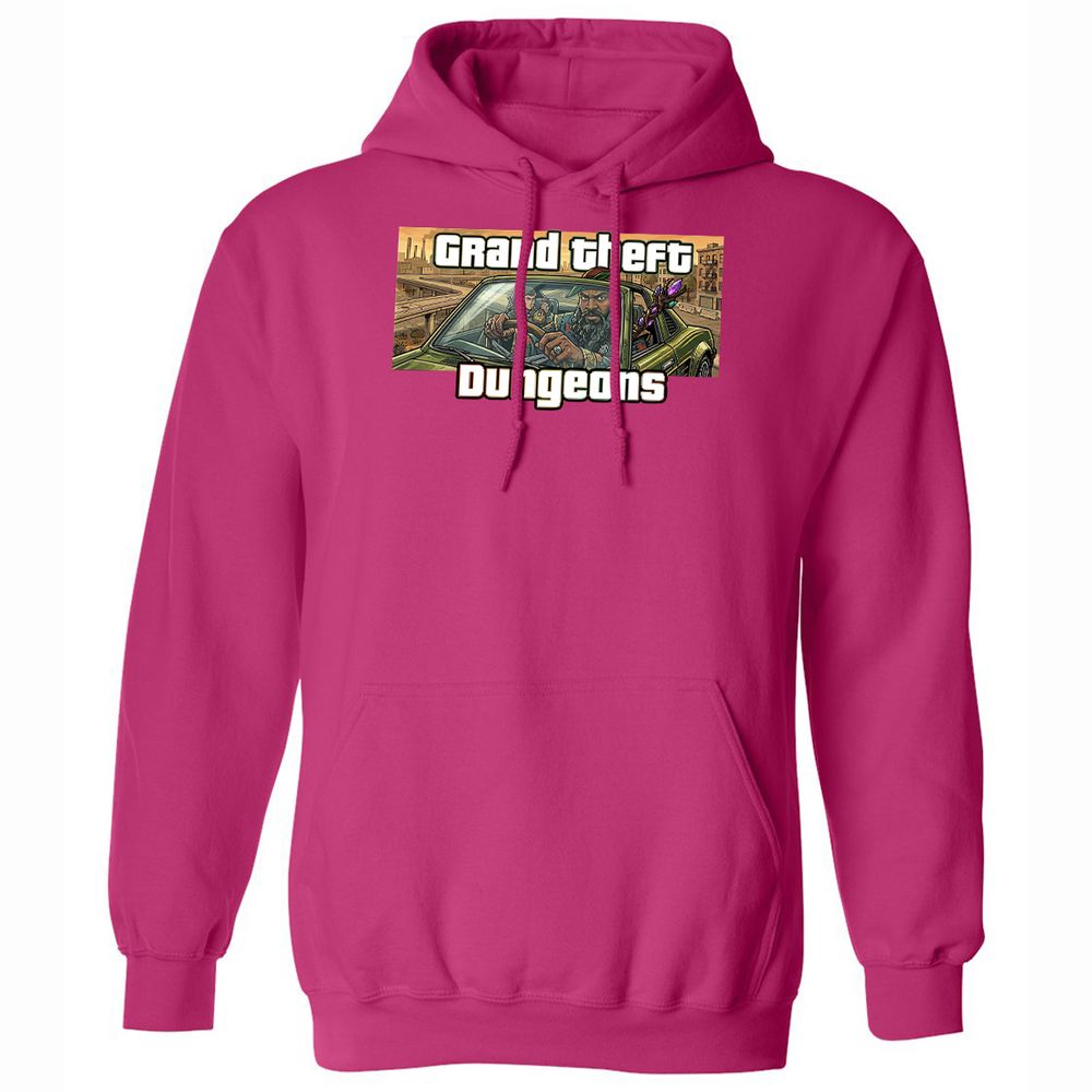 Grand Theft Dungeons Classic Unisex Hoodie - Heliconia - 14