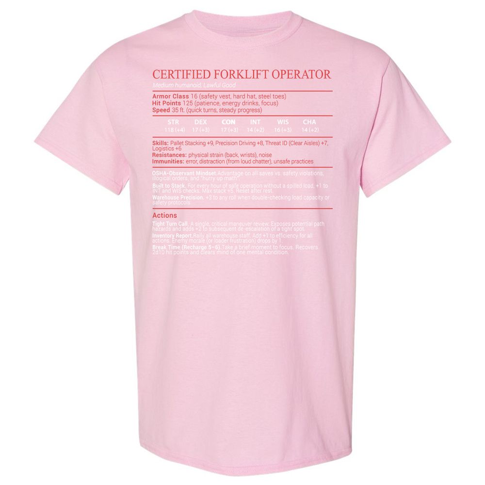 Certified Forklift Operator Stats Block - Light Pink - 14