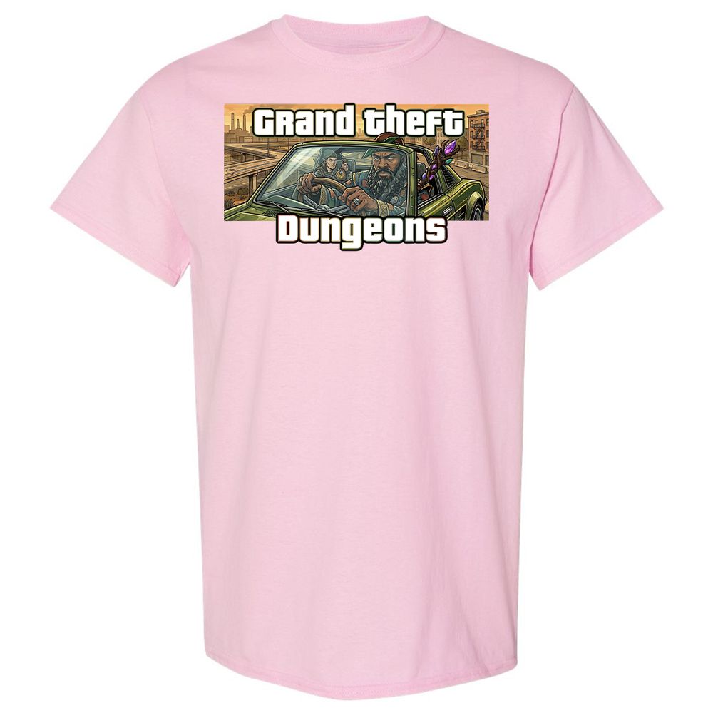 Grand Theft Dungeons Classic Unisex T-Shirt - Light Pink - 14
