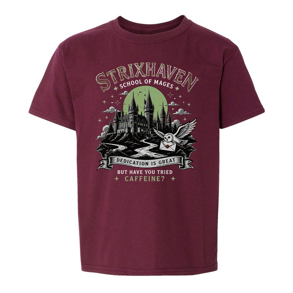 Strixhaven - School Of Mages Kids T-Shirt - Maroon - 14
