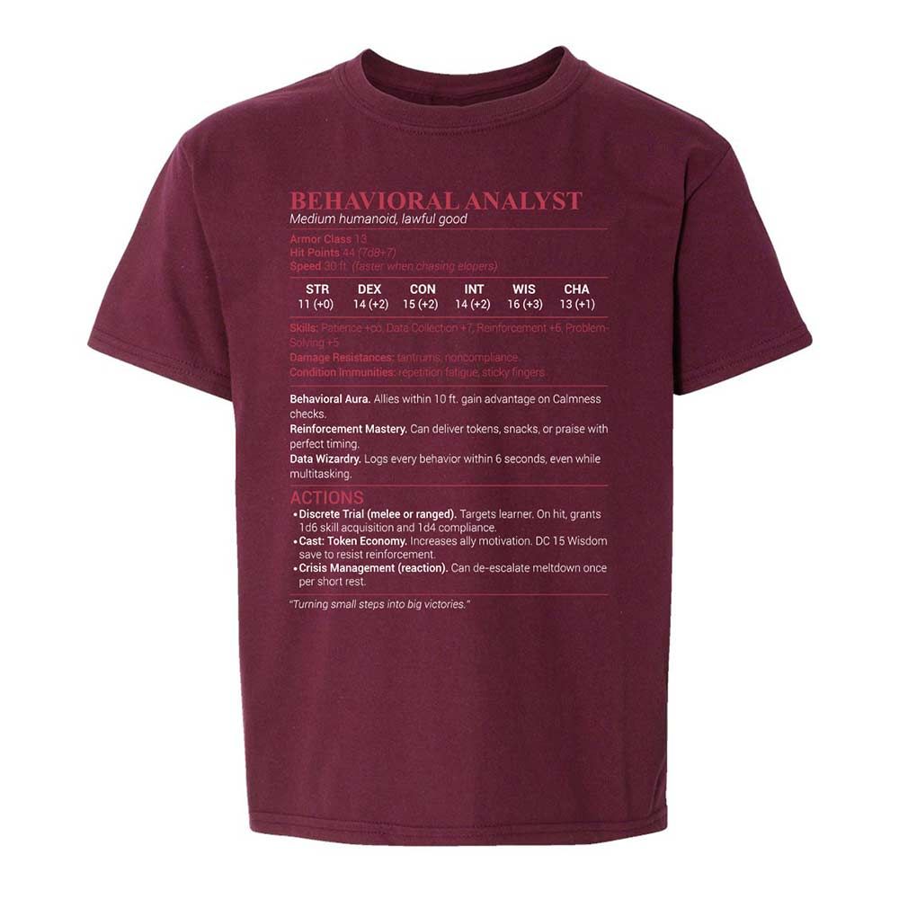 Behavioral Analyst - Maroon - 14