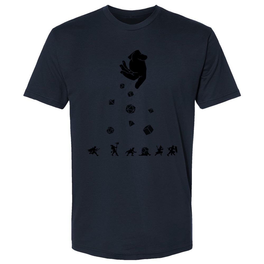 Rocks Fall, Everyone Dice Premium Unisex T-Shirt - Midnight Navy - 14