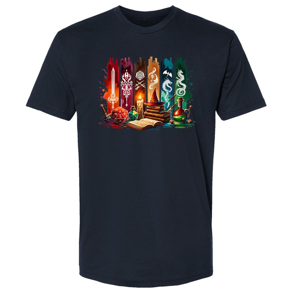 DnD Classes Premium Unisex T-Shirt - Midnight Navy - 14