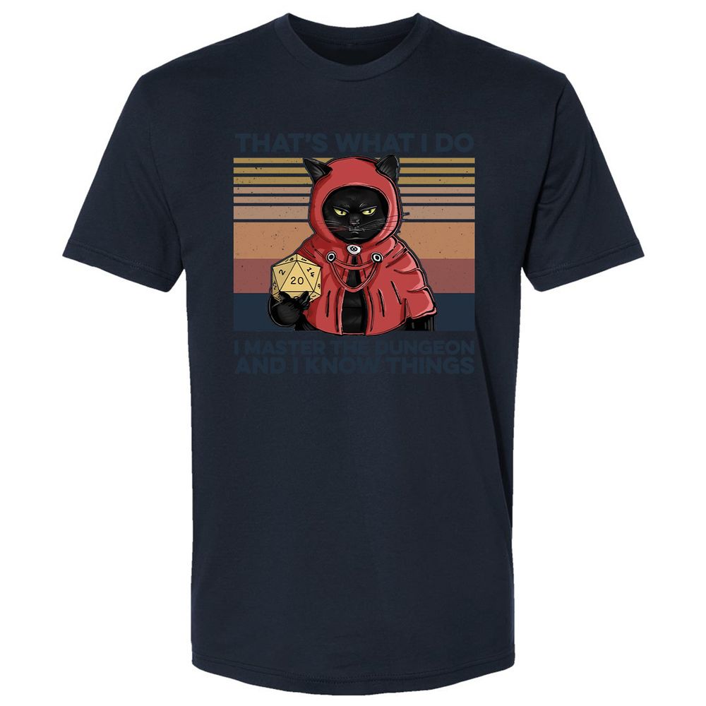 I Master The Dungeons Premium Unisex T-Shirt - Midnight Navy - 14