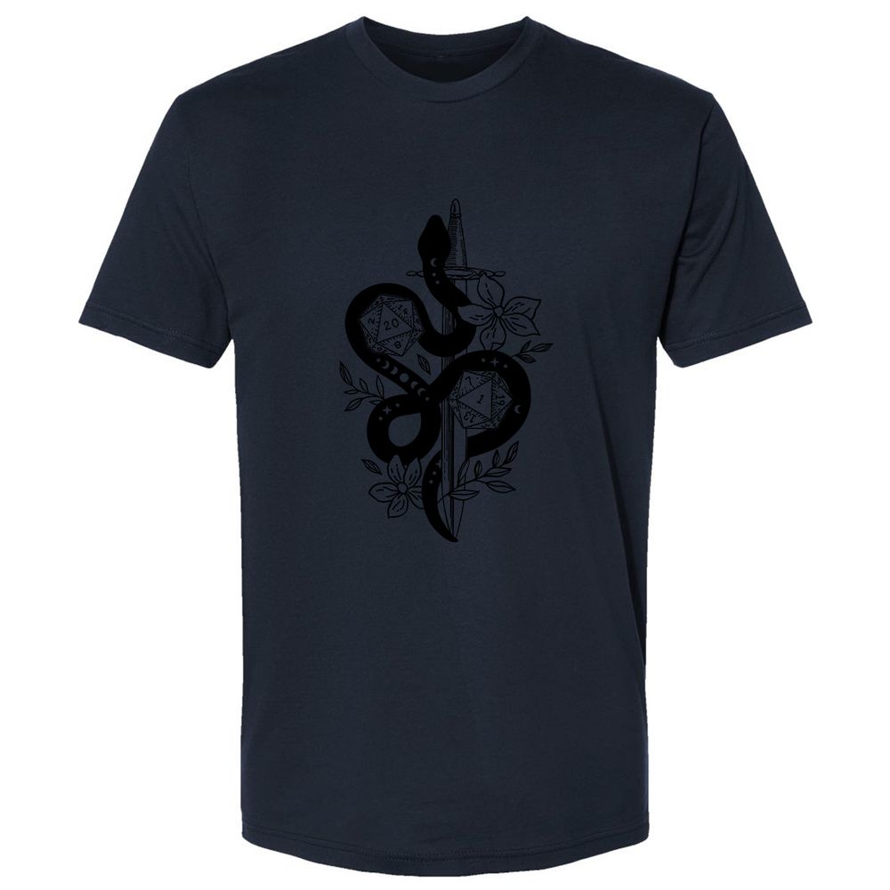 D20 Snake and Sword - Midnight Navy - 14