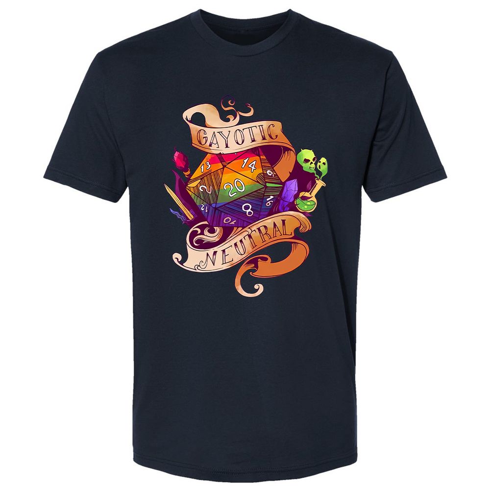 Gayotic Neutral Premium Unisex T-Shirt - Midnight Navy - 14