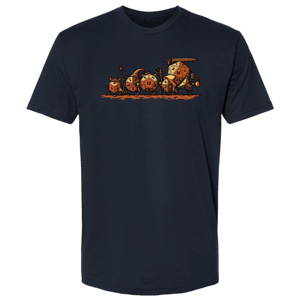 Fellowship Of The Dices Premium Unisex T-Shirt - Midnight Navy - 14
