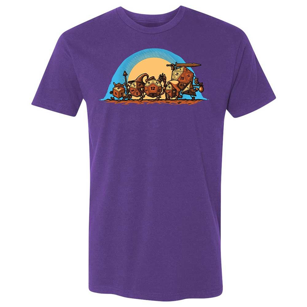 The Fellowship Of The Dice Premium Unisex T-Shirt - Purple Rush - 14