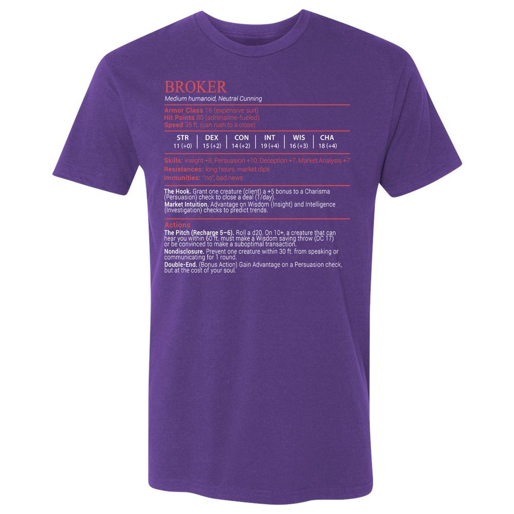 Broker Stats Block - Purple Rush - 14