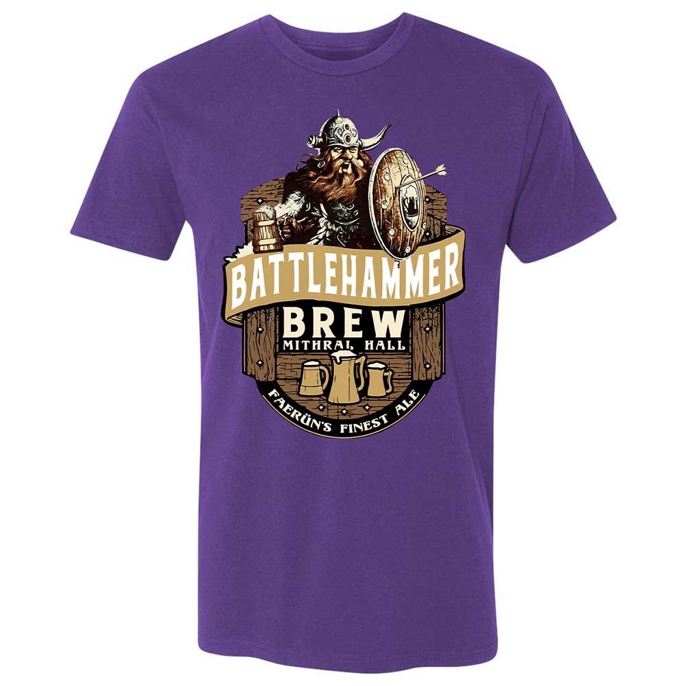 Battlehammer Brew Premium Unisex T-Shirt - Purple Rush - 14