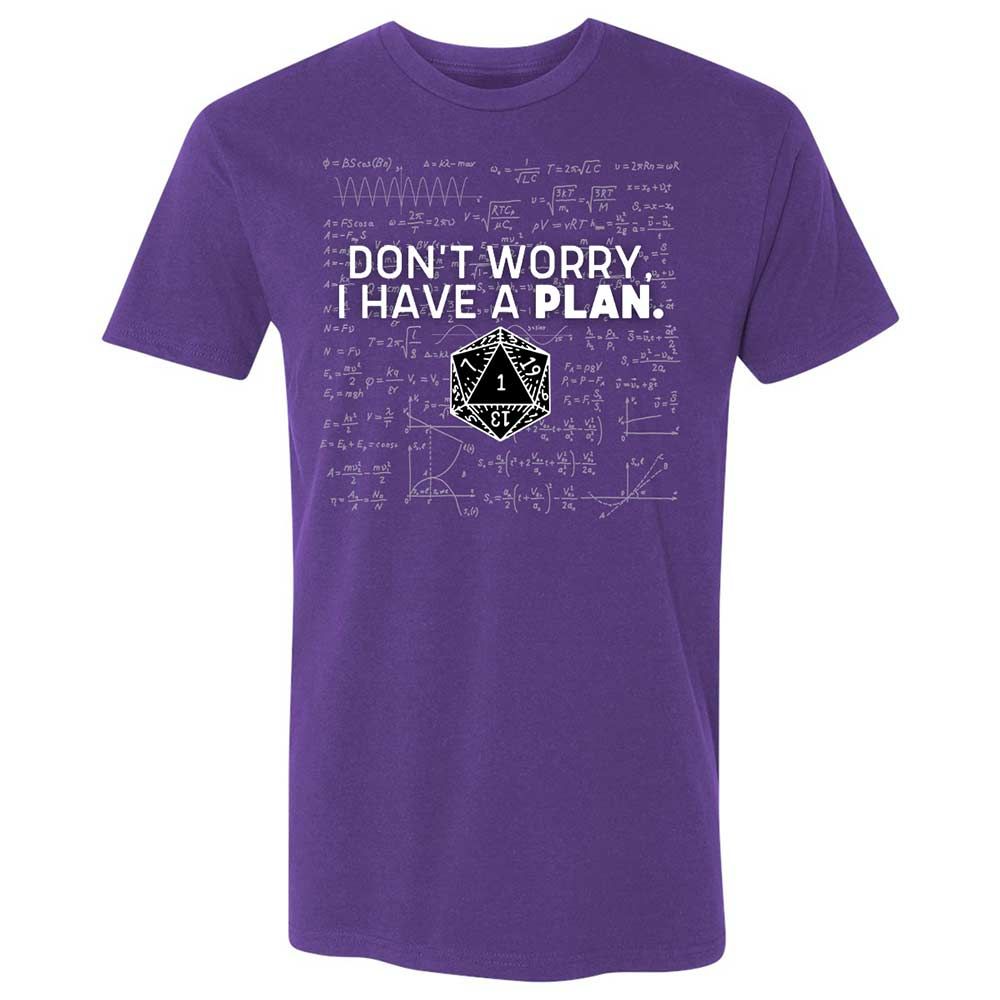 Dont Worry I Have A Plan Premium Unisex T-Shirt - Purple Rush - 14