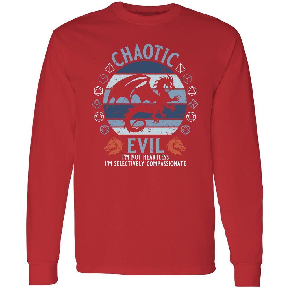 Chaotic Evil 2 Long Sleeve T-Shirt - Red - 14