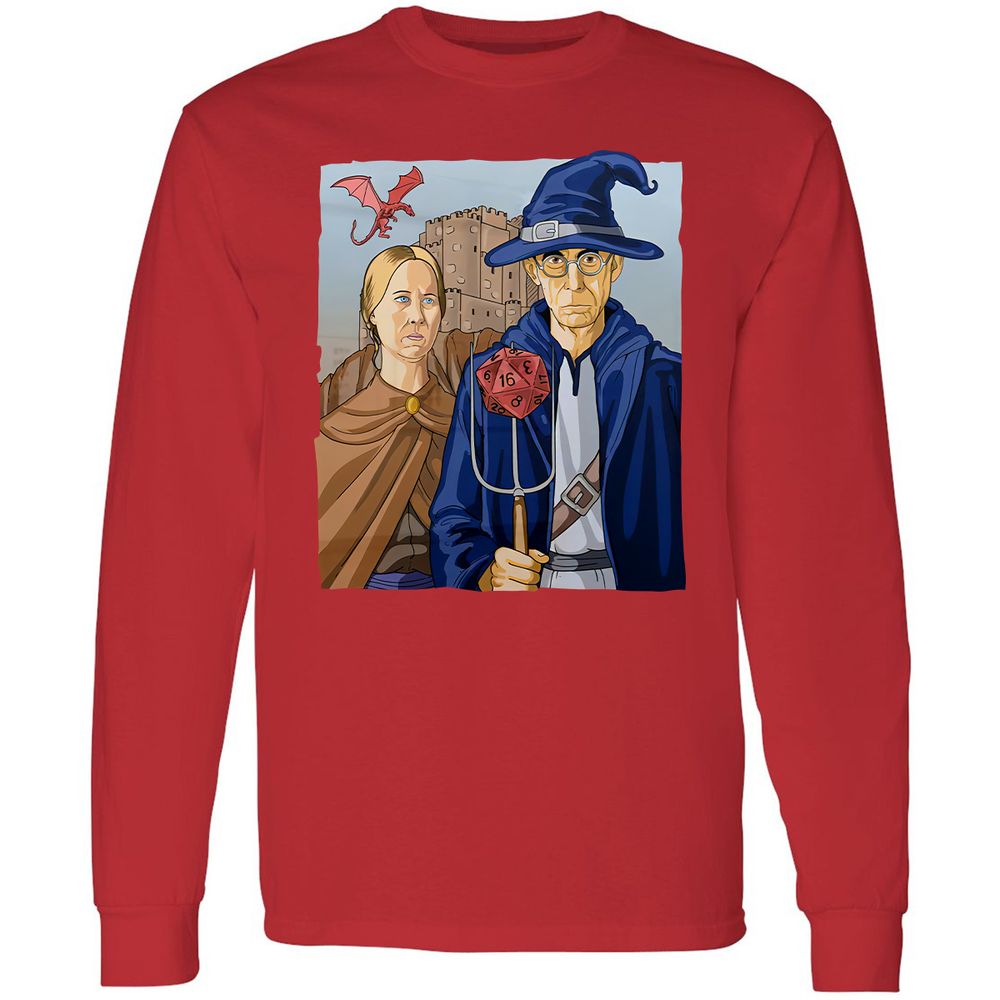 DnD Gothic Long Sleeve T-Shirt - Red - 14