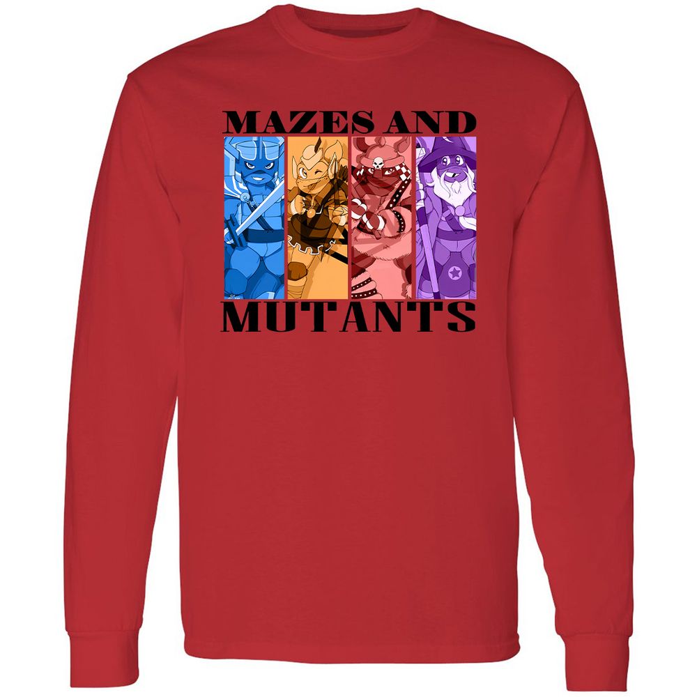 Mazes & Mutants Long Sleeve T-Shirt - Red - 14