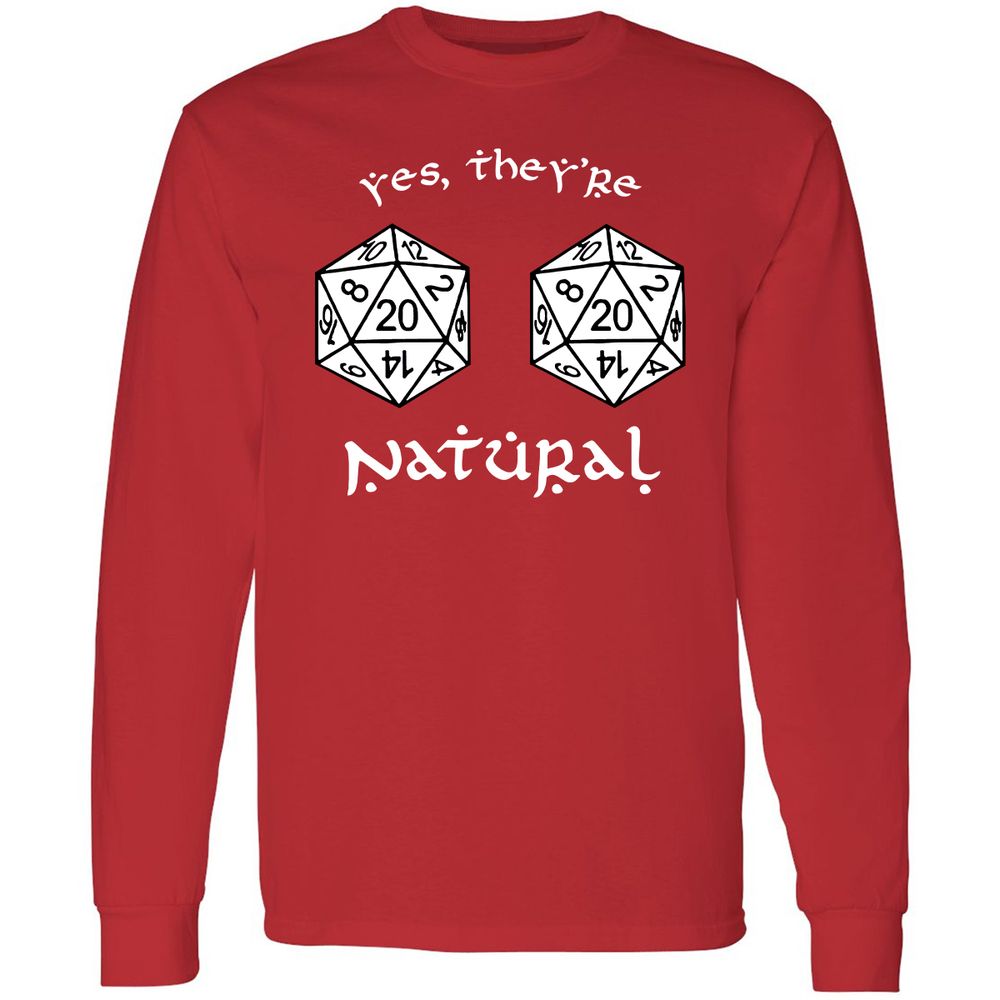 They Are Natural Long Sleeve T-Shirt - Red - 14