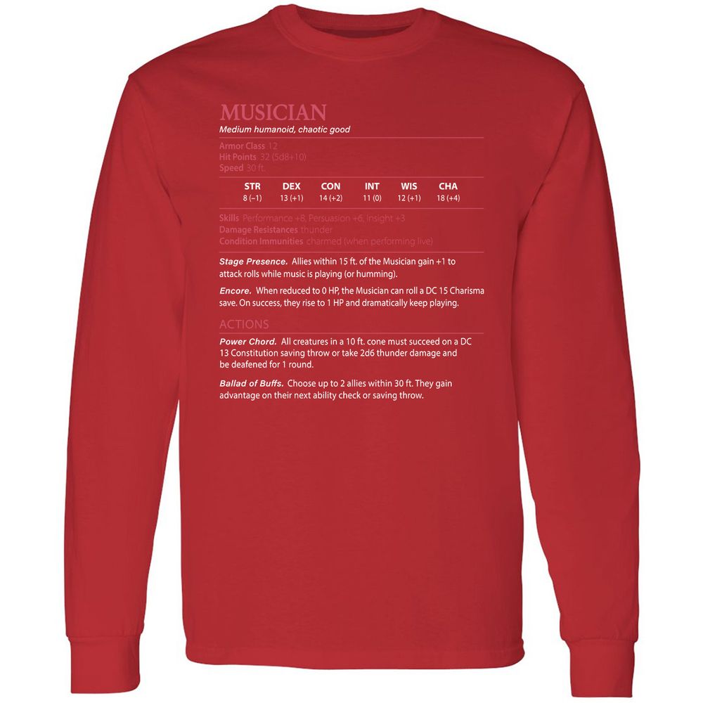Musician Stats - Red - 14