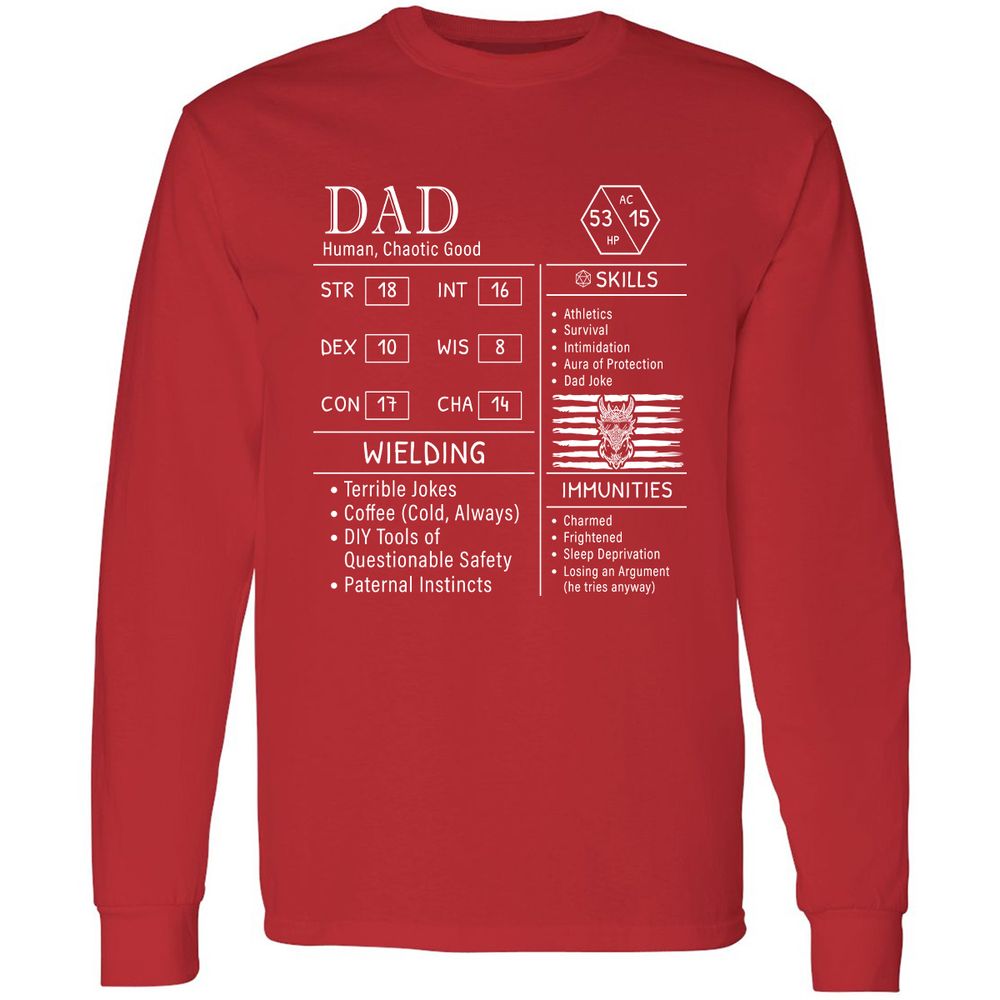 Dad Stats New - Red - 14