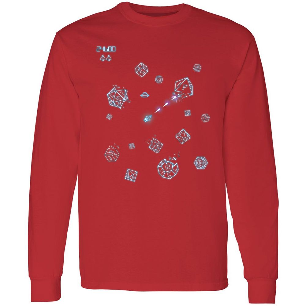 The Dices Game Long Sleeve T-Shirt - Red - 14