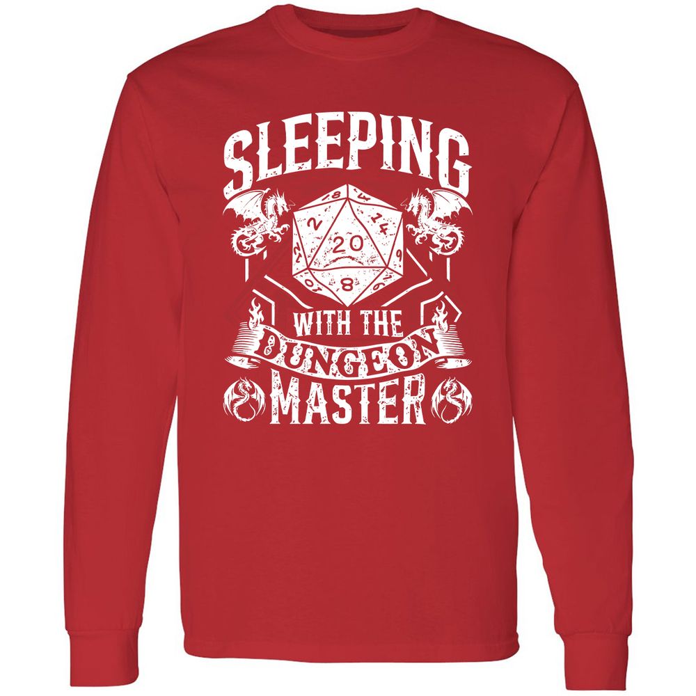 Sleeping With The DM Long Sleeve T-Shirt - Red - 14