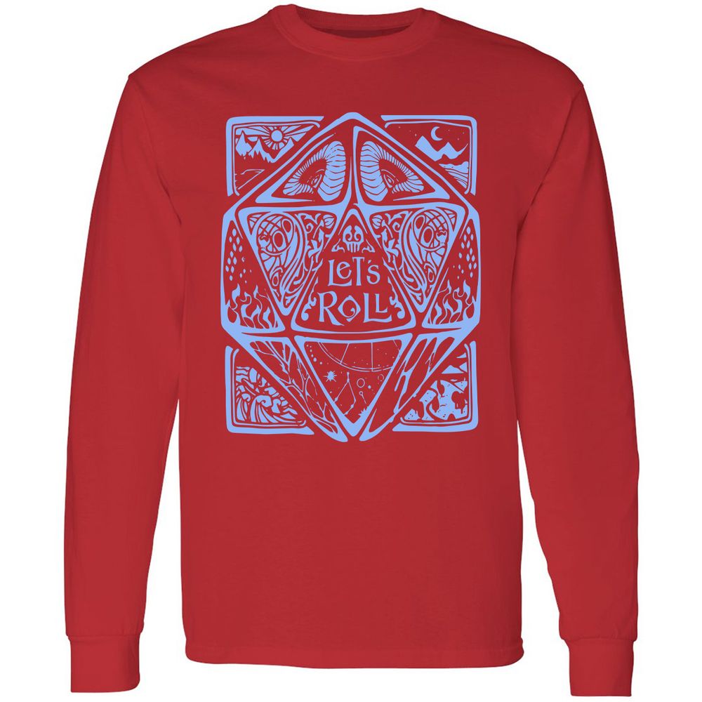 Let's Roll Long Sleeve T-Shirt - Red - 14