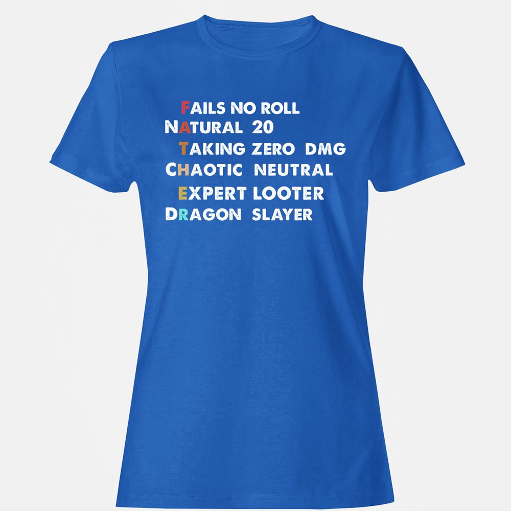Father D&D Women's T-Shirt - Royal - 14
