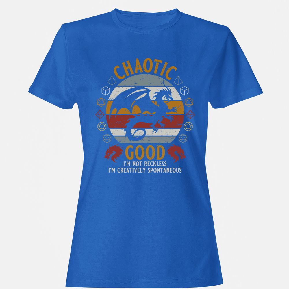 Chaotic Good Women's T-Shirt - Royal - 14