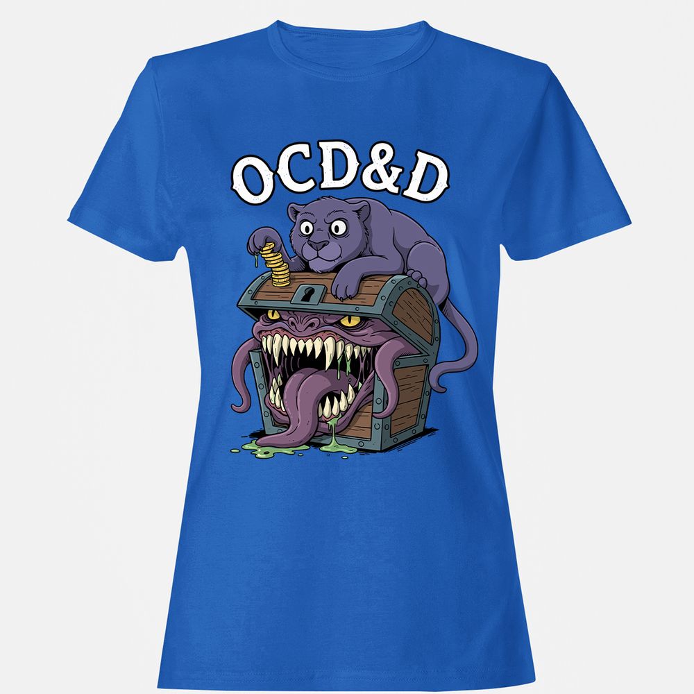 OCD&D Women's T-Shirt - Royal - 14