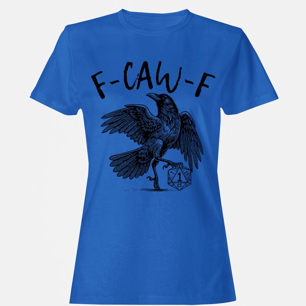 Women's T-Shirt - White - Royal - 14