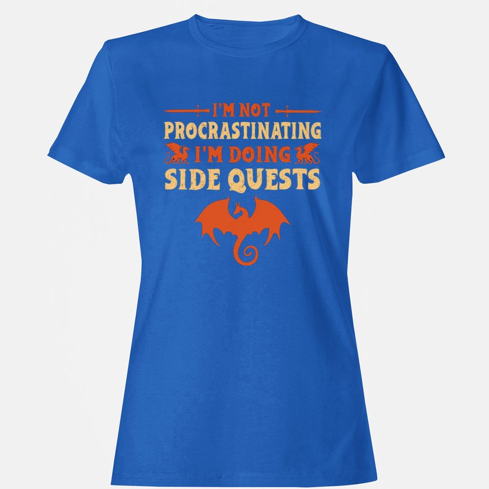 I'm Doing Side Quests Women's T-Shirt - Royal - 14